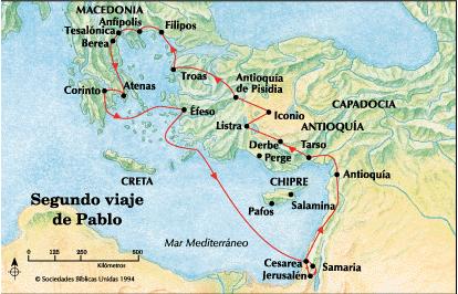 Segundo viaje misionero Pablo